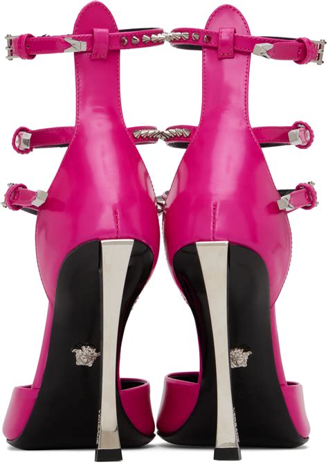 décolleté versace|Versace: Pink Decollete Heels .